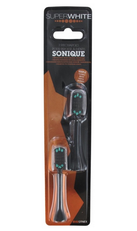 Superwhite Brosse à Dents Electrique Sonique Recharges X2